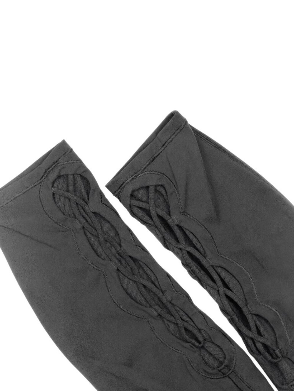 Lululemon Tied To It 7/8 Tight Leggings 6 Black Mesh W5ARIS - Picture 6 of 13